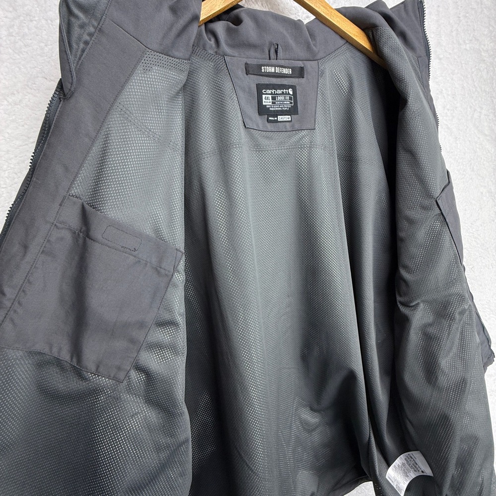 Carhartt Storm Defender Loose Fit Jacket Mens 4XL Grey OJ4670-M Fall 2022 - Picture 14 of 16